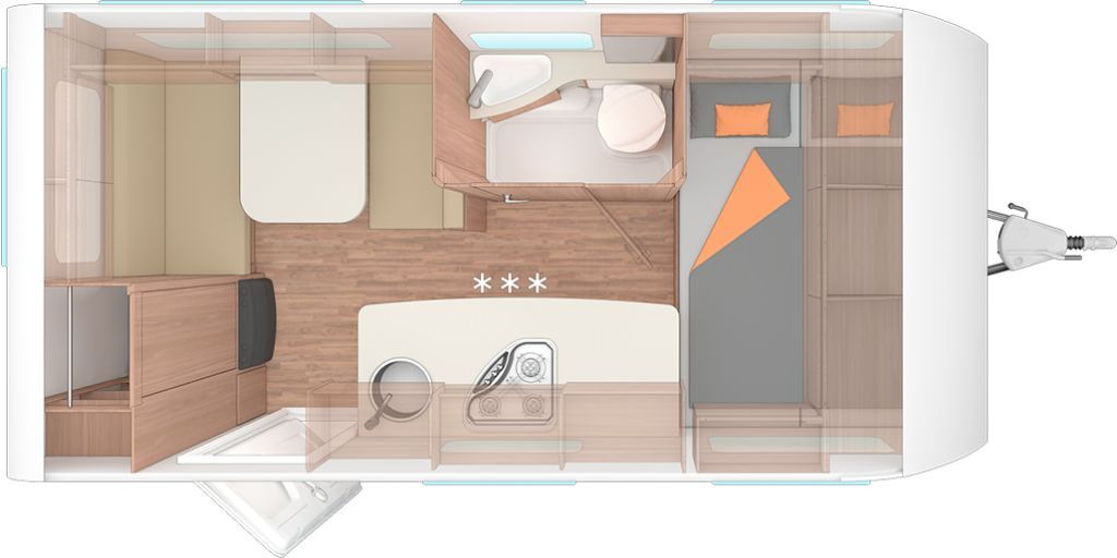 Caravane Weinsberg CaraOne 420 QD Auflastung 1350 kg