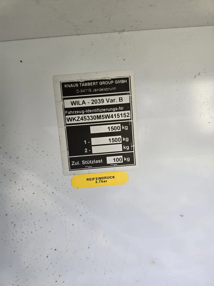 Caravane Wohnwagen Wilk S5 451 HTD