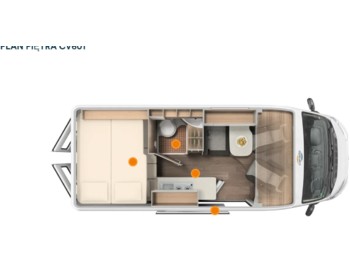 Fourgon aménagé CARADO CV 601 VAN