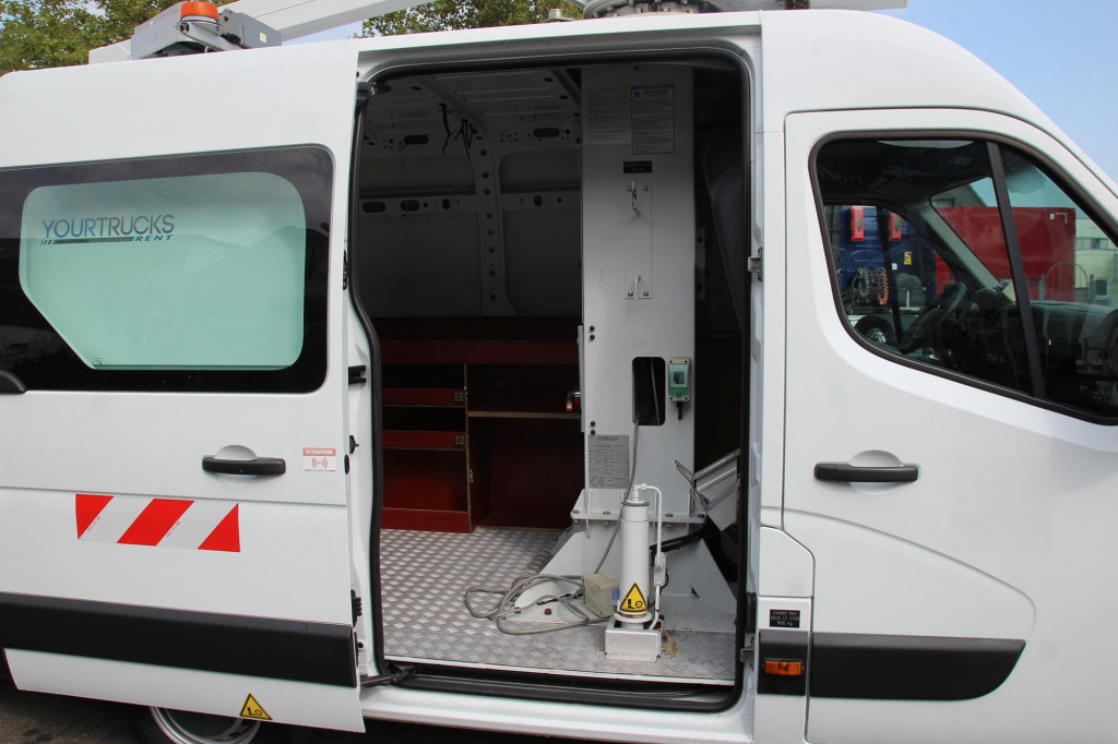 Camion avec nacelle Renault Master  Comilev 100TF1 10m Klima nur 423h HU-UVV