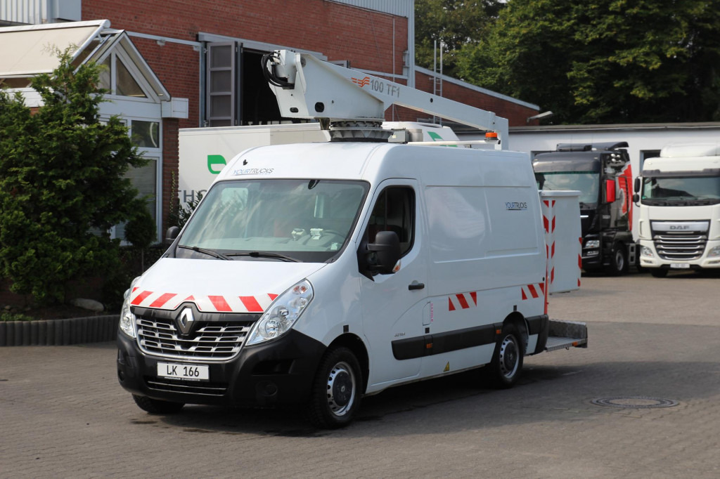 Camion avec nacelle Renault Master  Comilev 100TF1 10m Klima nur 423h HU-UVV