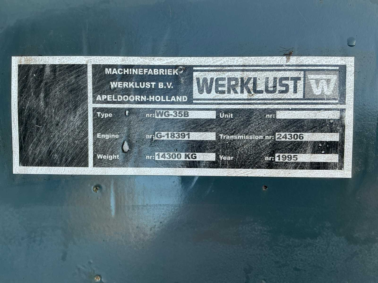 Chargeuse sur pneus 1995 WORK ETHIC WG35B SHOVEL