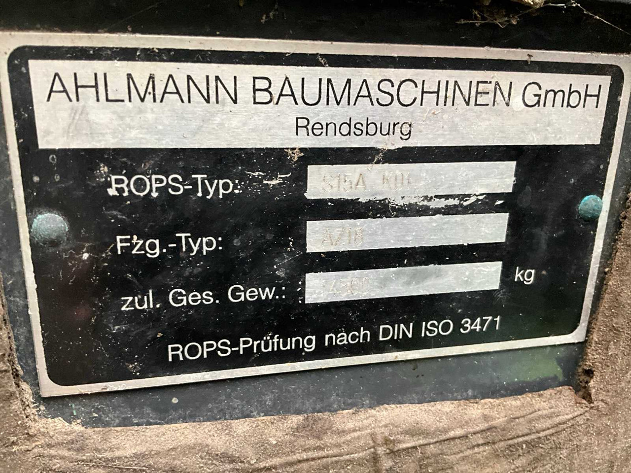 Chargeuse sur pneus 1996 AHLMANN AZ18 SHOVEL