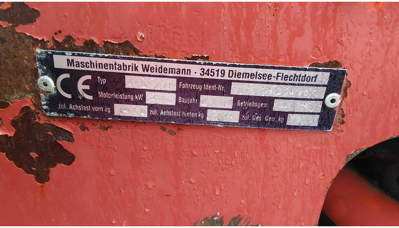Chargeuse sur pneus 1996 WEIDEMANN 4002 SHOVEL