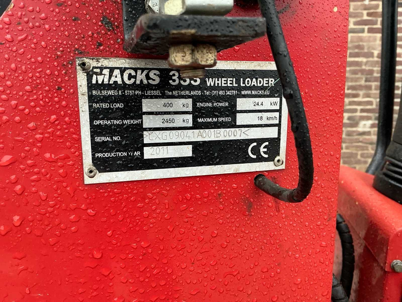 Chargeuse sur pneus 2011 MACKS 333 SHOVEL