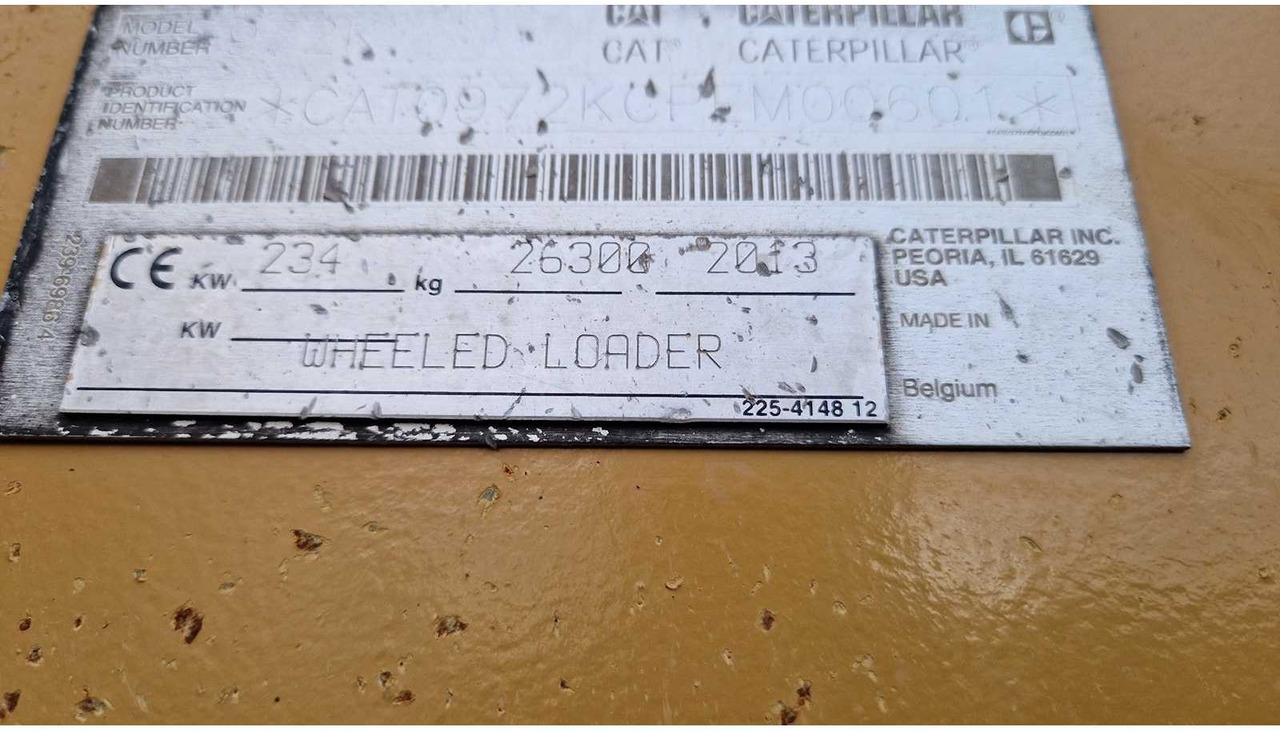 Chargeuse sur pneus 2013 CATERPILLAR 972K WHEELED LOADER
