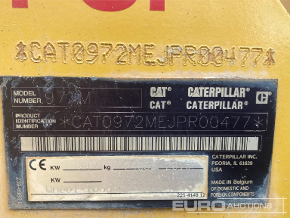 Chargeuse sur pneus 2015 CAT 972M