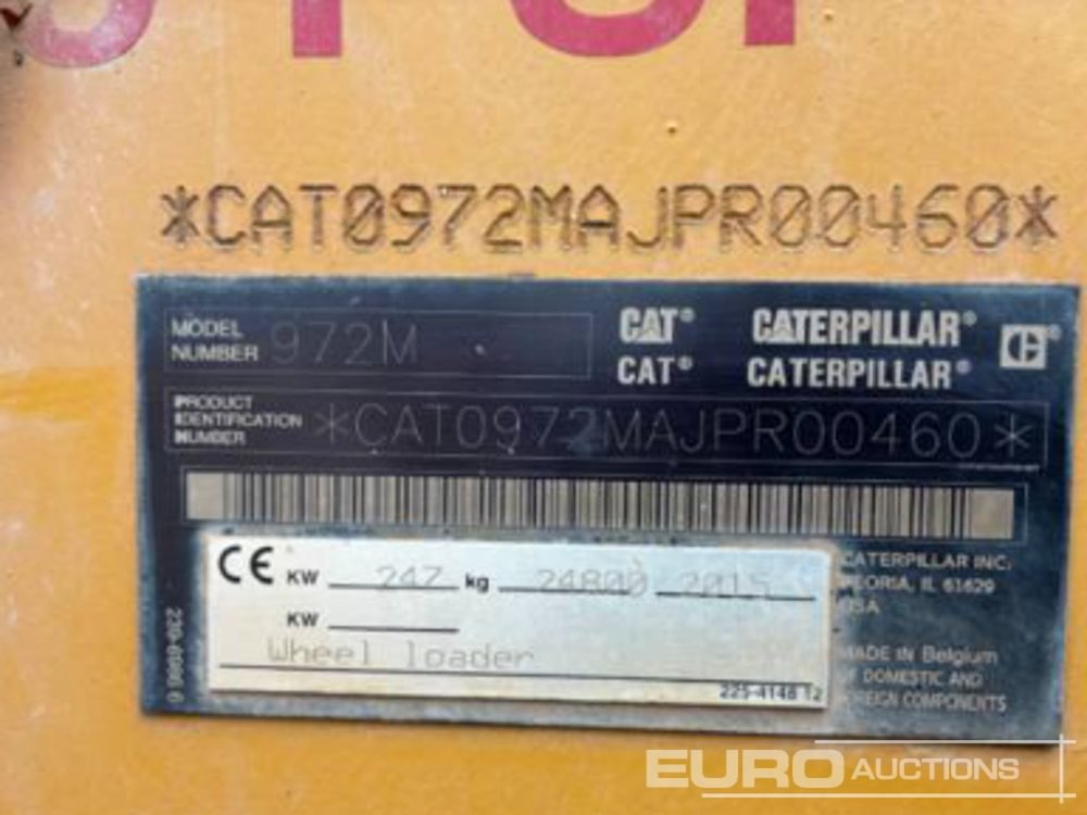Chargeuse sur pneus 2015 CAT 972M