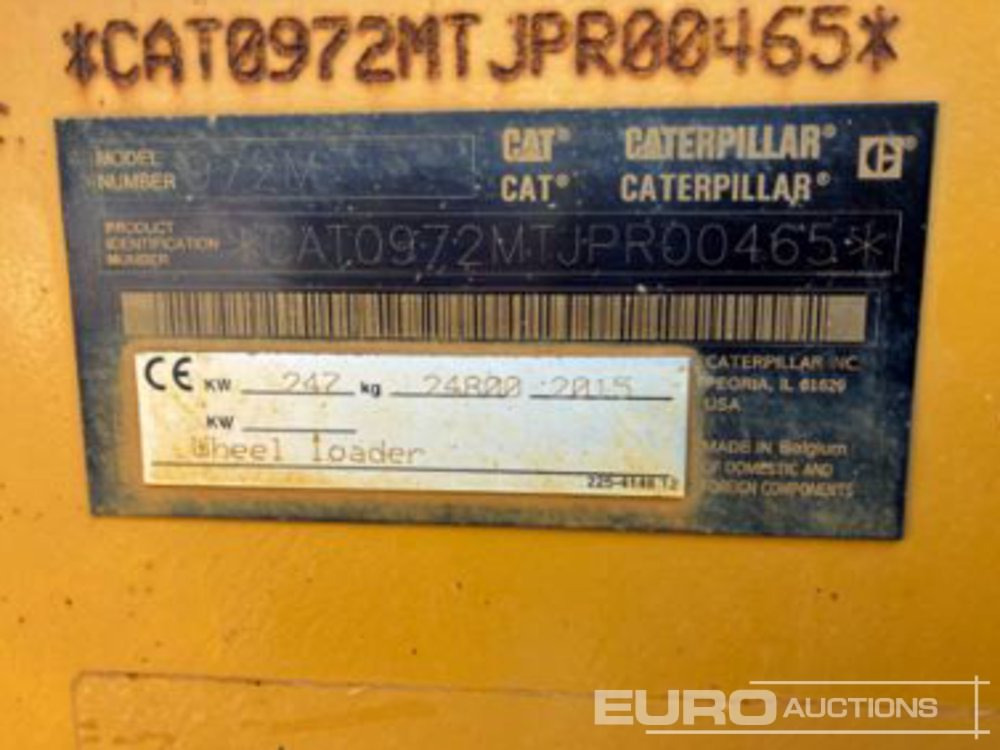 Chargeuse sur pneus 2015 CAT 972M