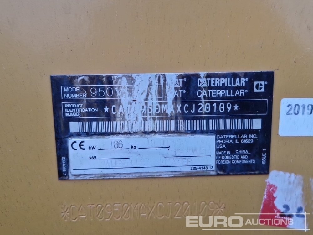 Chargeuse sur pneus 2019 CAT 950M