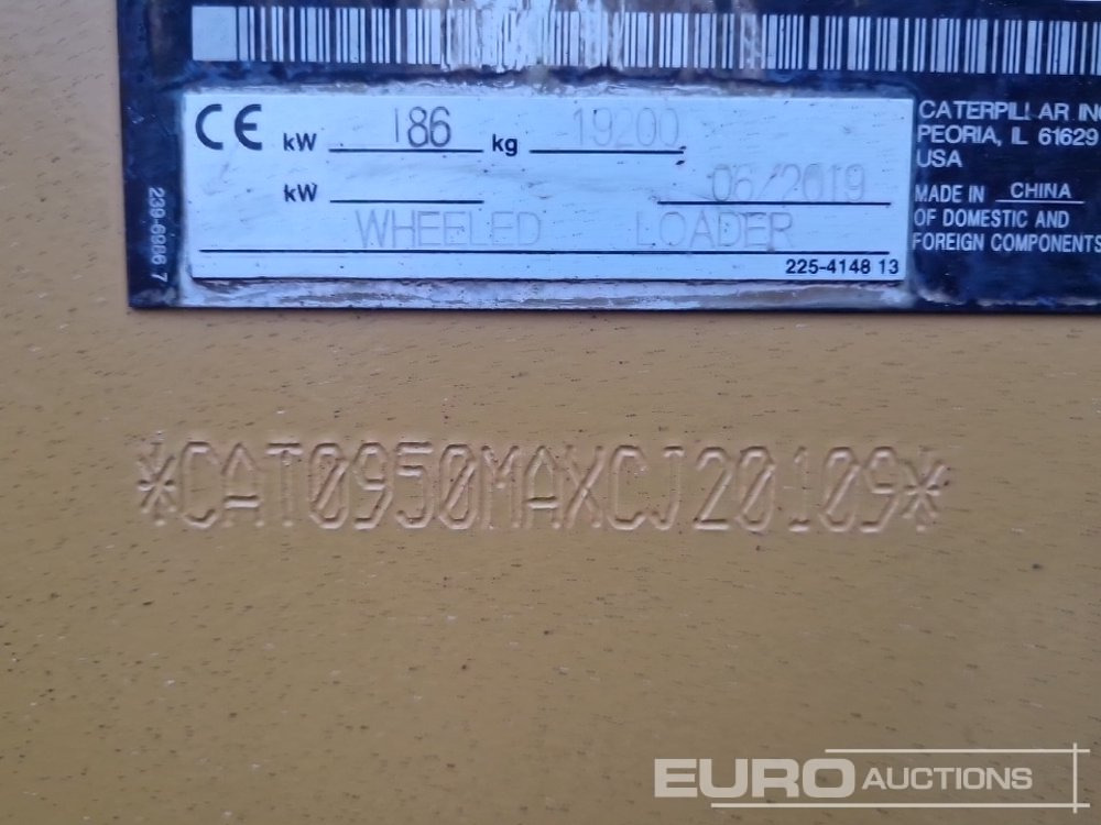 Chargeuse sur pneus 2019 CAT 950M