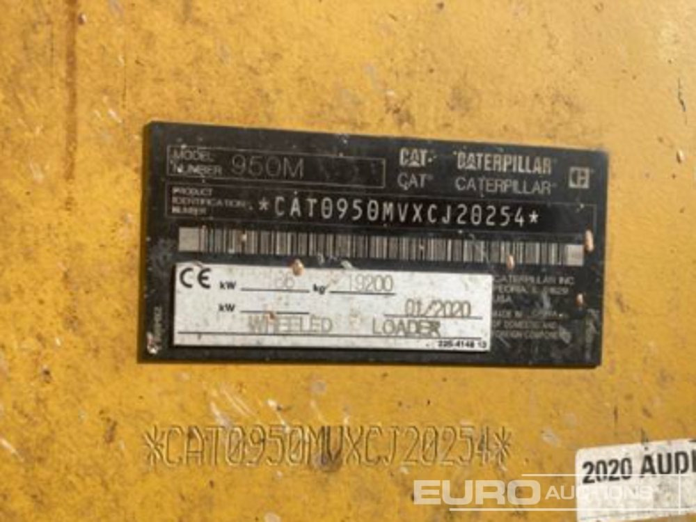 Chargeuse sur pneus 2020 CAT 950M