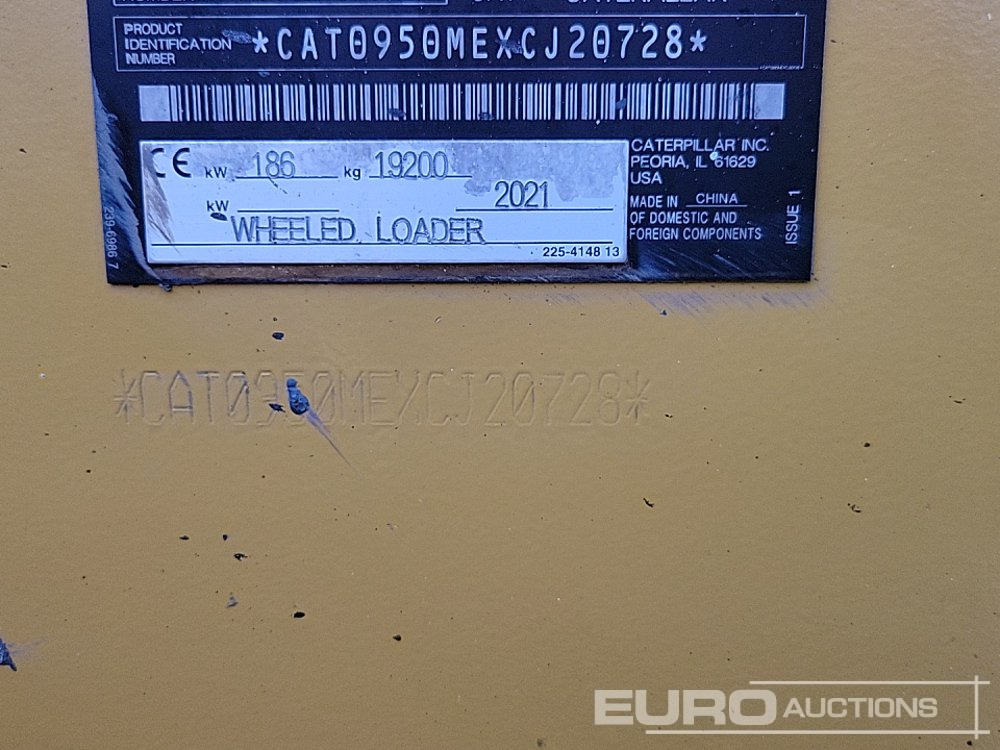 Chargeuse sur pneus 2021 CAT 950M