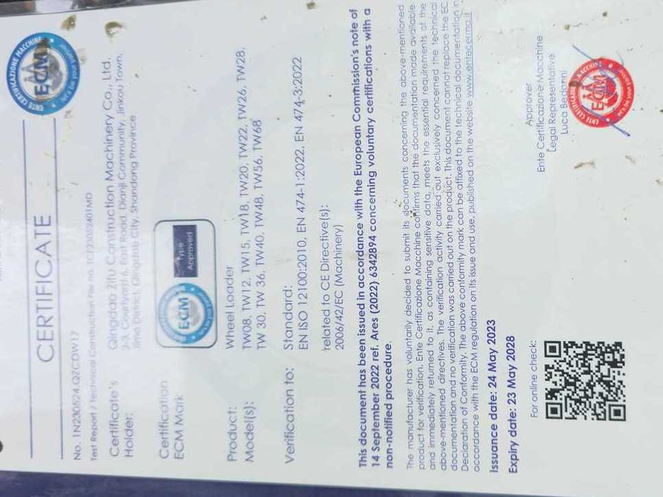 Chargeuse sur pneus 2025 - BLANCHE - TW36 - SHOVEL