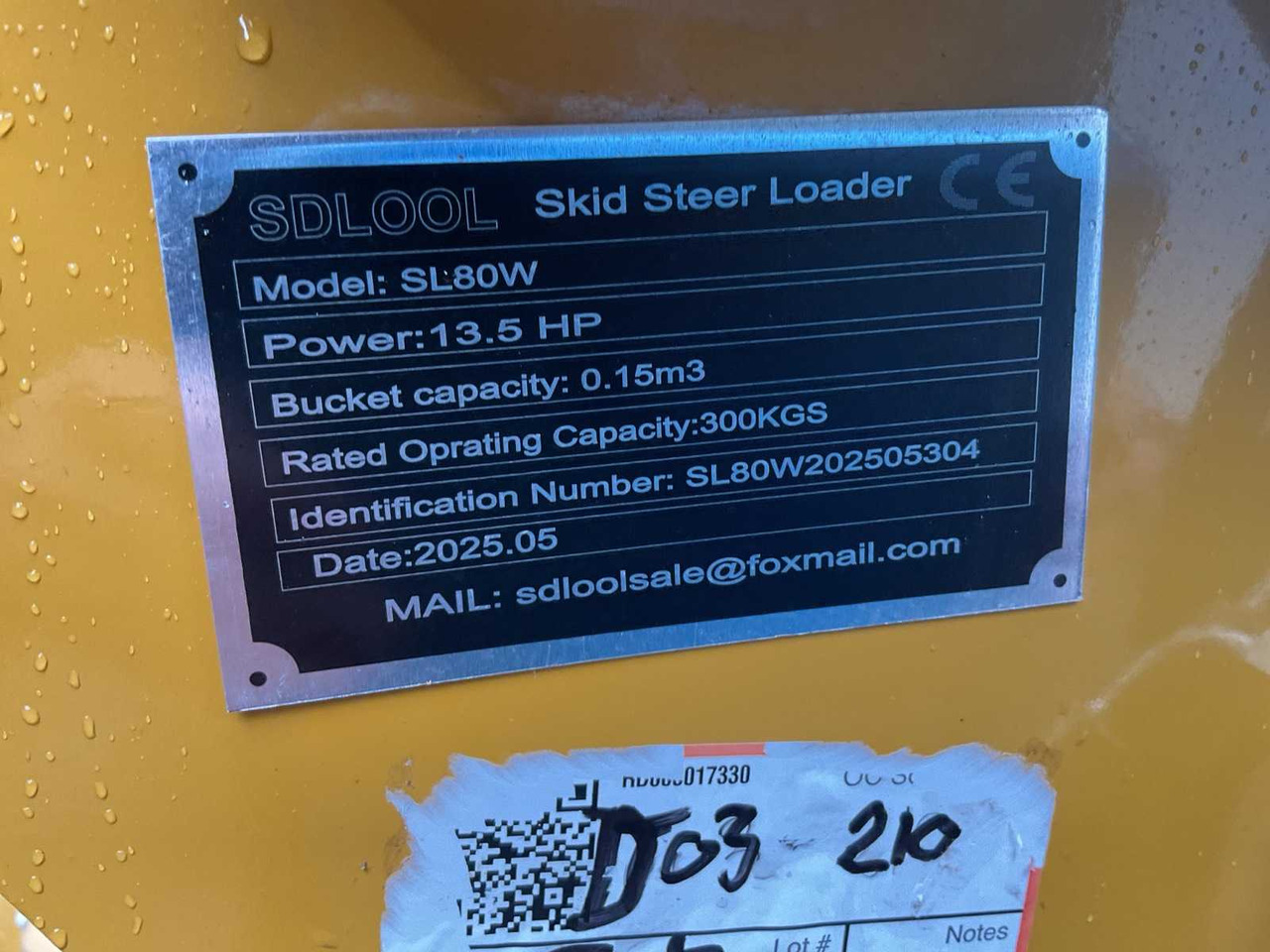 Chargeuse sur pneus 2025 - SDLOOL SL80W SHOVEL