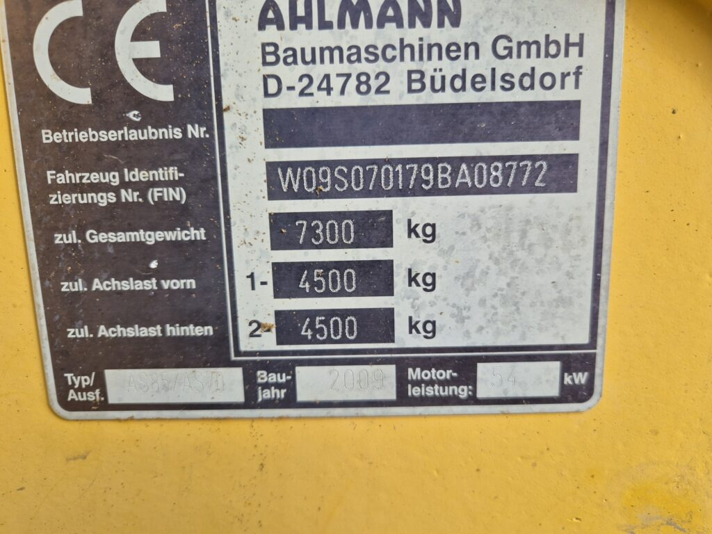 Chargeuse sur pneus AHLMANN AS85