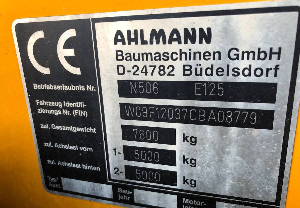 Chargeuse sur pneus Ahlmann AF1200 Dismantled: only spare parts
