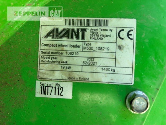 Chargeuse sur pneus Avant Tecno 530