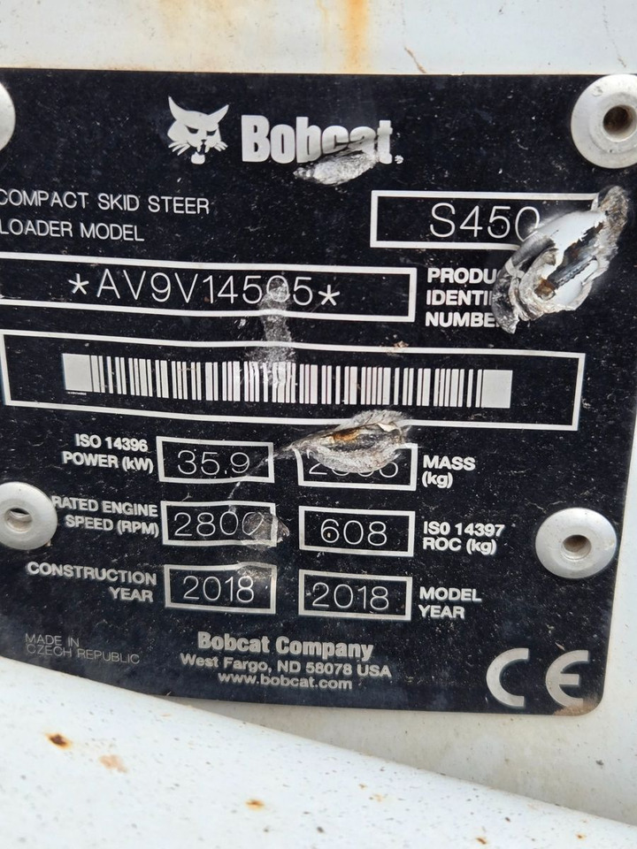 Chargeuse sur pneus Bobcat S450