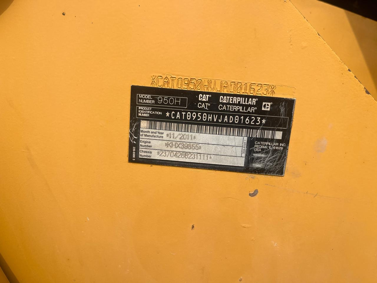 Chargeuse sur pneus CATERPILLAR 950H