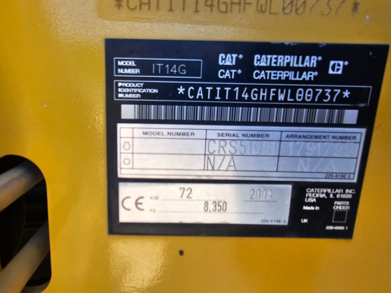 Chargeuse sur pneus CATERPILLAR IT 14G