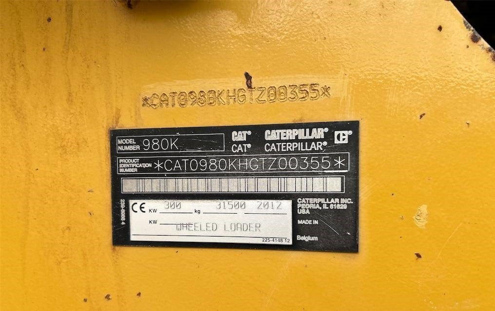 Chargeuse sur pneus CATPILLAR 980K