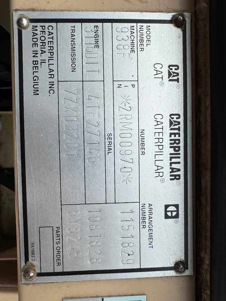 Chargeuse sur pneus CAT 938 F II