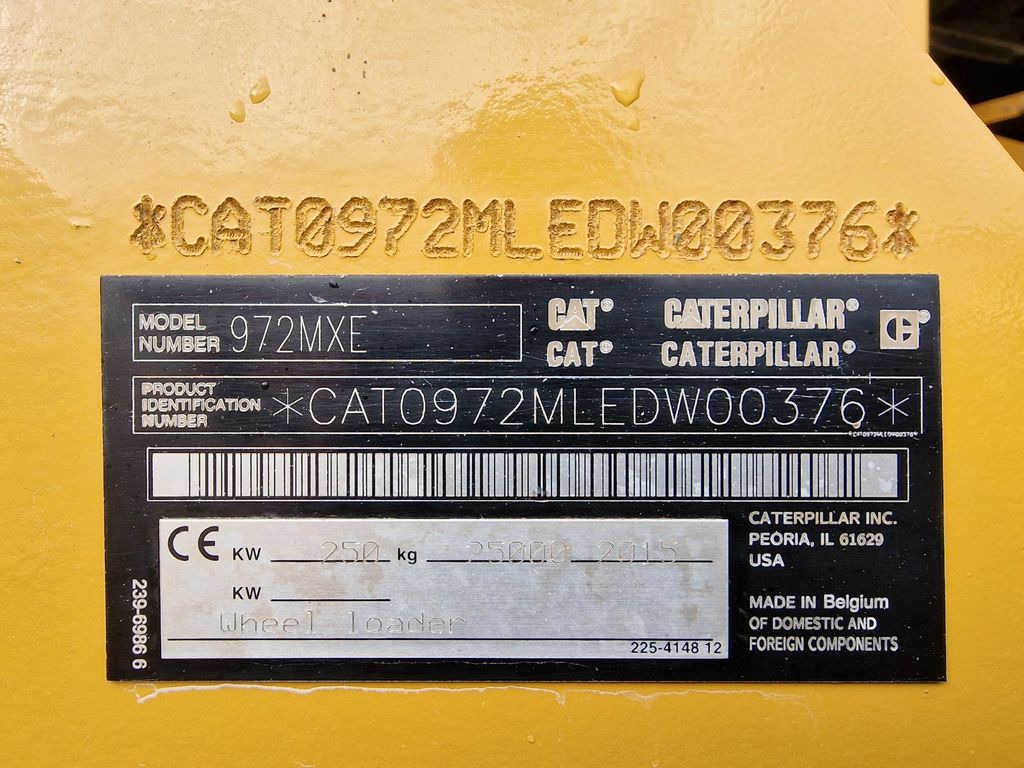 Chargeuse sur pneus CAT 972MXE