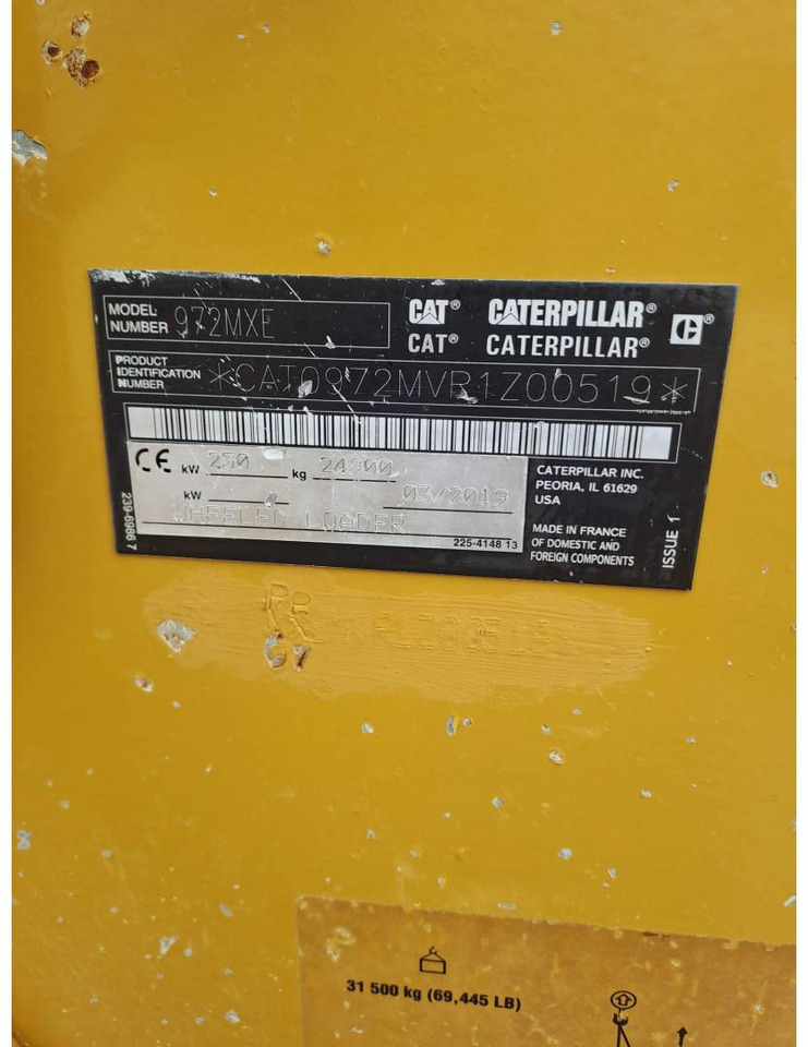 Chargeuse sur pneus CAT 972M XE