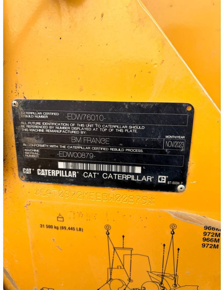 Chargeuse sur pneus CAT 972 M XE