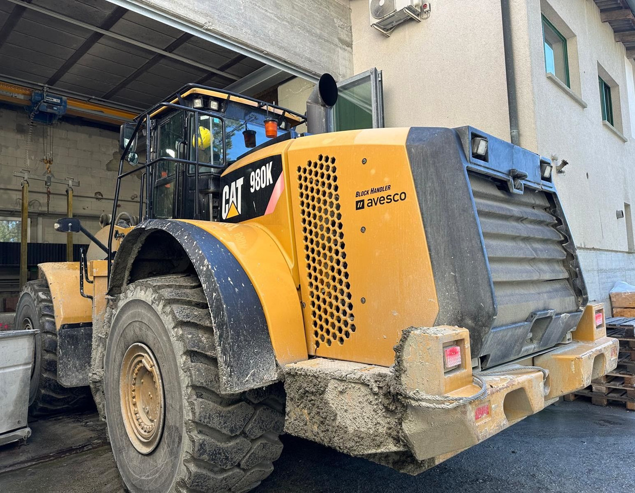 Chargeuse sur pneus CAT 980K Block Handler,Bucket + forks,Schaufel+Gabel