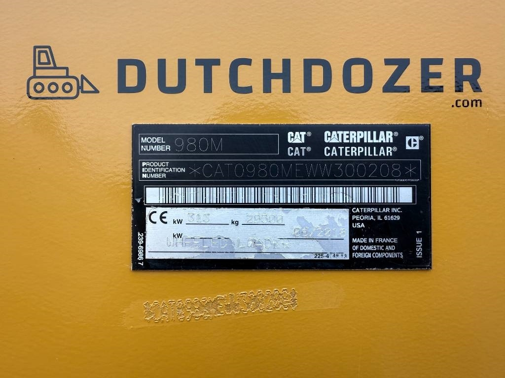 Chargeuse sur pneus CAT 980M