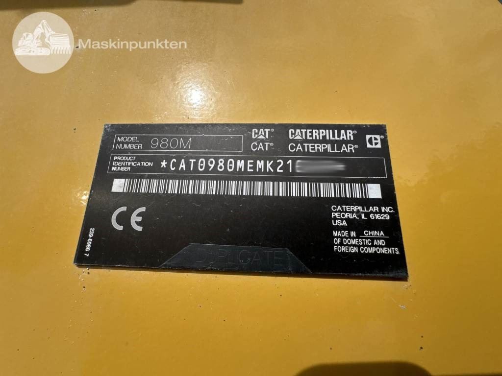 Chargeuse sur pneus CAT 980 M