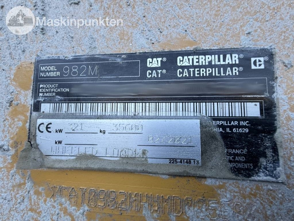 Chargeuse sur pneus CAT 982 M