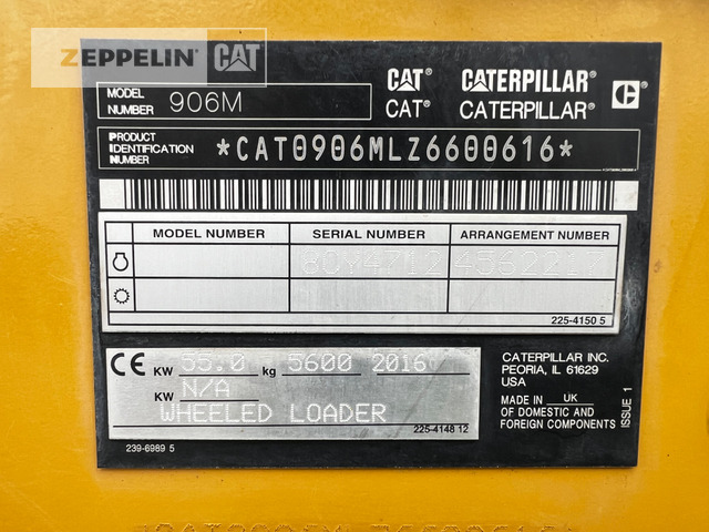 Chargeuse sur pneus Cat 906M