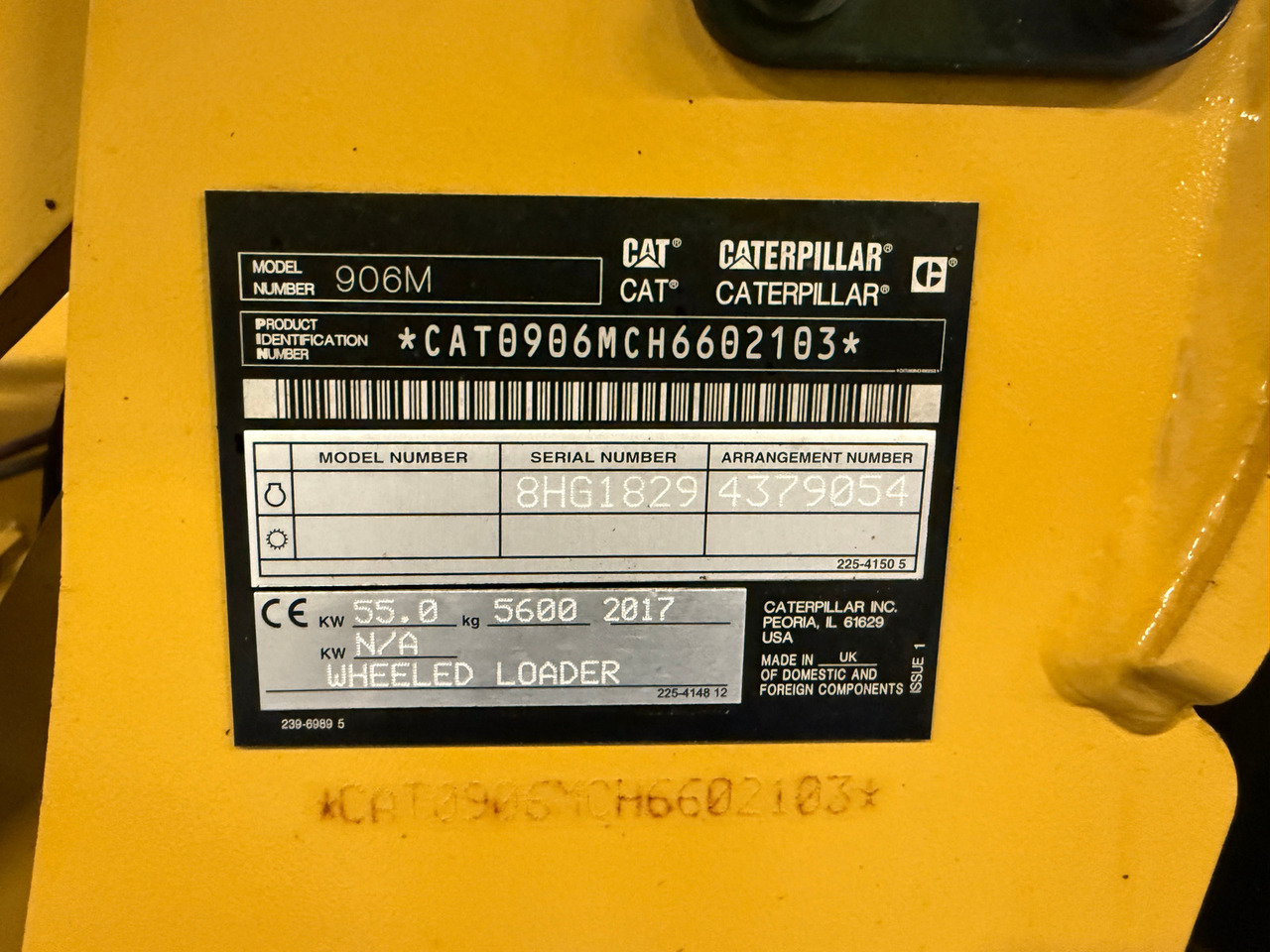 Chargeuse sur pneus Cat 906M High Flow, 40 km/t med skuff og plog # TIL LEIE#