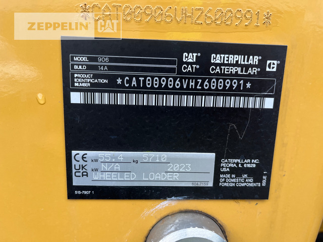 Chargeuse sur pneus Cat 906-14