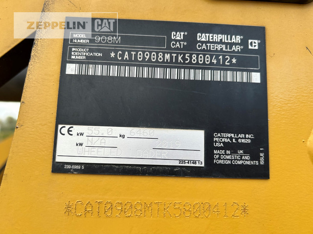 Chargeuse sur pneus Cat 908M