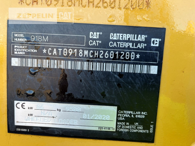 Chargeuse sur pneus Cat 918M