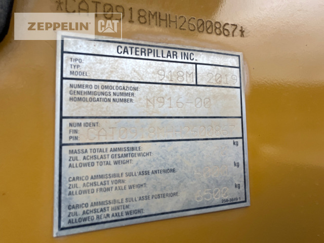 Chargeuse sur pneus Cat 918M