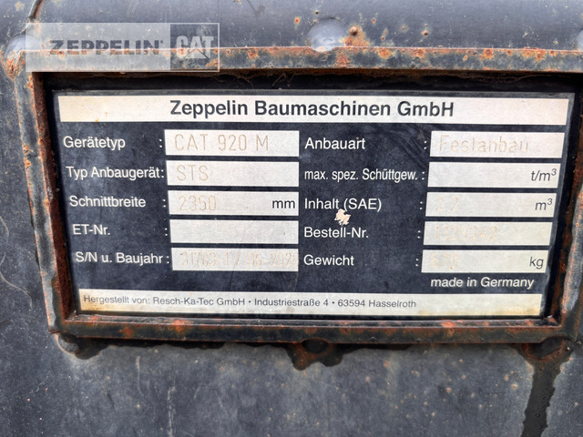 Chargeuse sur pneus Cat 920-14A