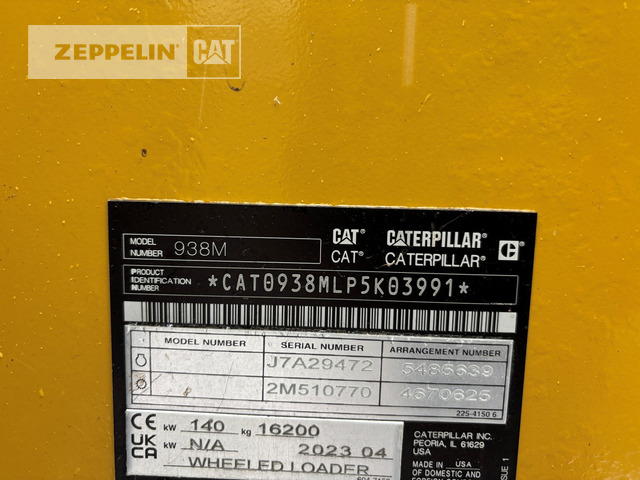 Chargeuse sur pneus Cat 938M