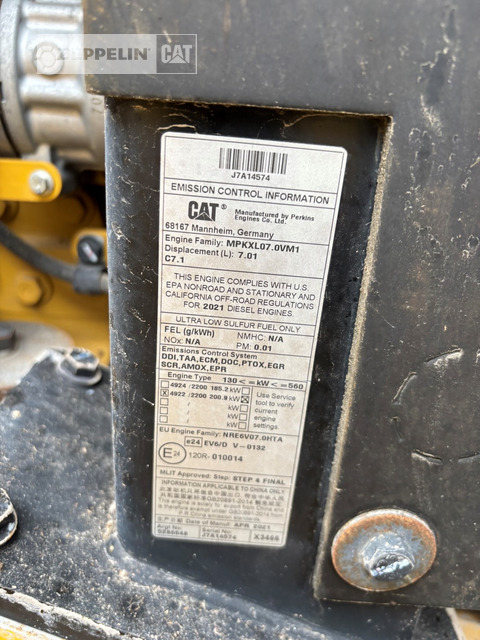 Chargeuse sur pneus Cat 962M