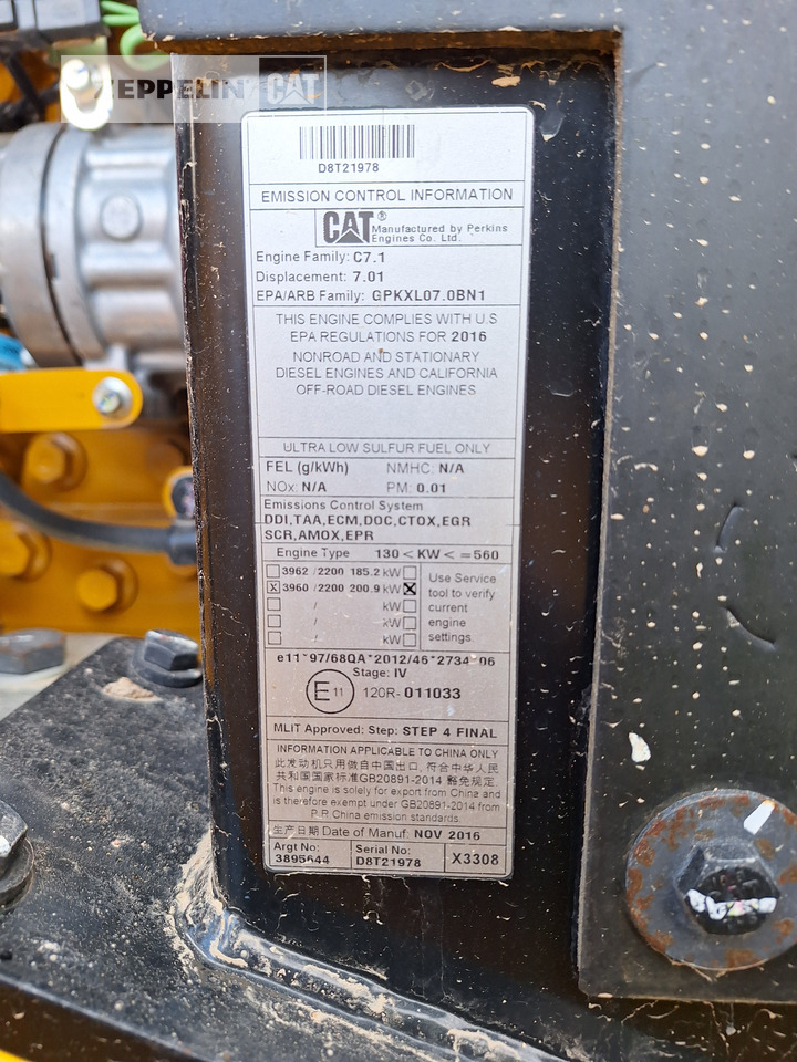 Chargeuse sur pneus Cat 962M
