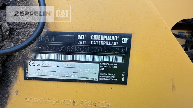 Chargeuse sur pneus Cat 966M