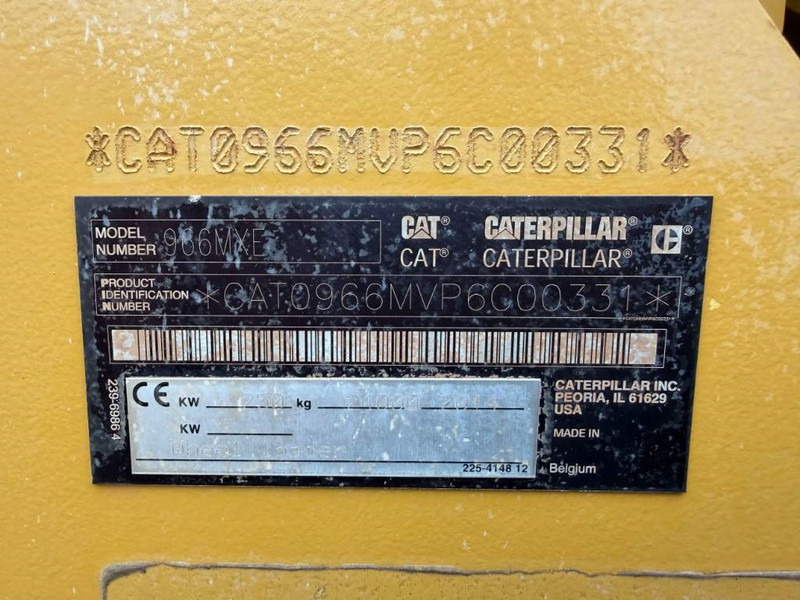 Chargeuse sur pneus Cat 966M XE