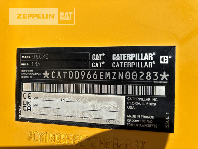 Chargeuse sur pneus Cat 966XE