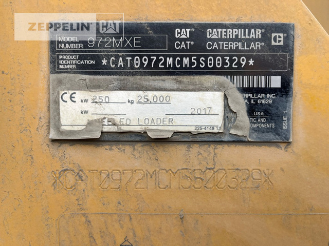 Chargeuse sur pneus Cat 972MXE