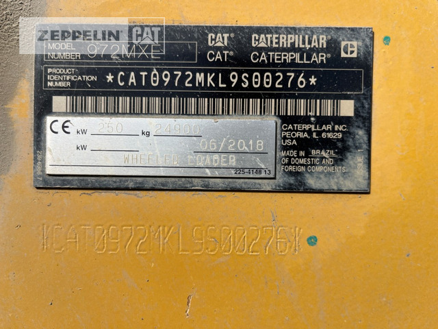 Chargeuse sur pneus Cat 972MXE