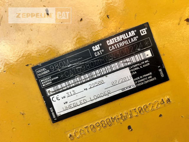 Chargeuse sur pneus Cat 980M